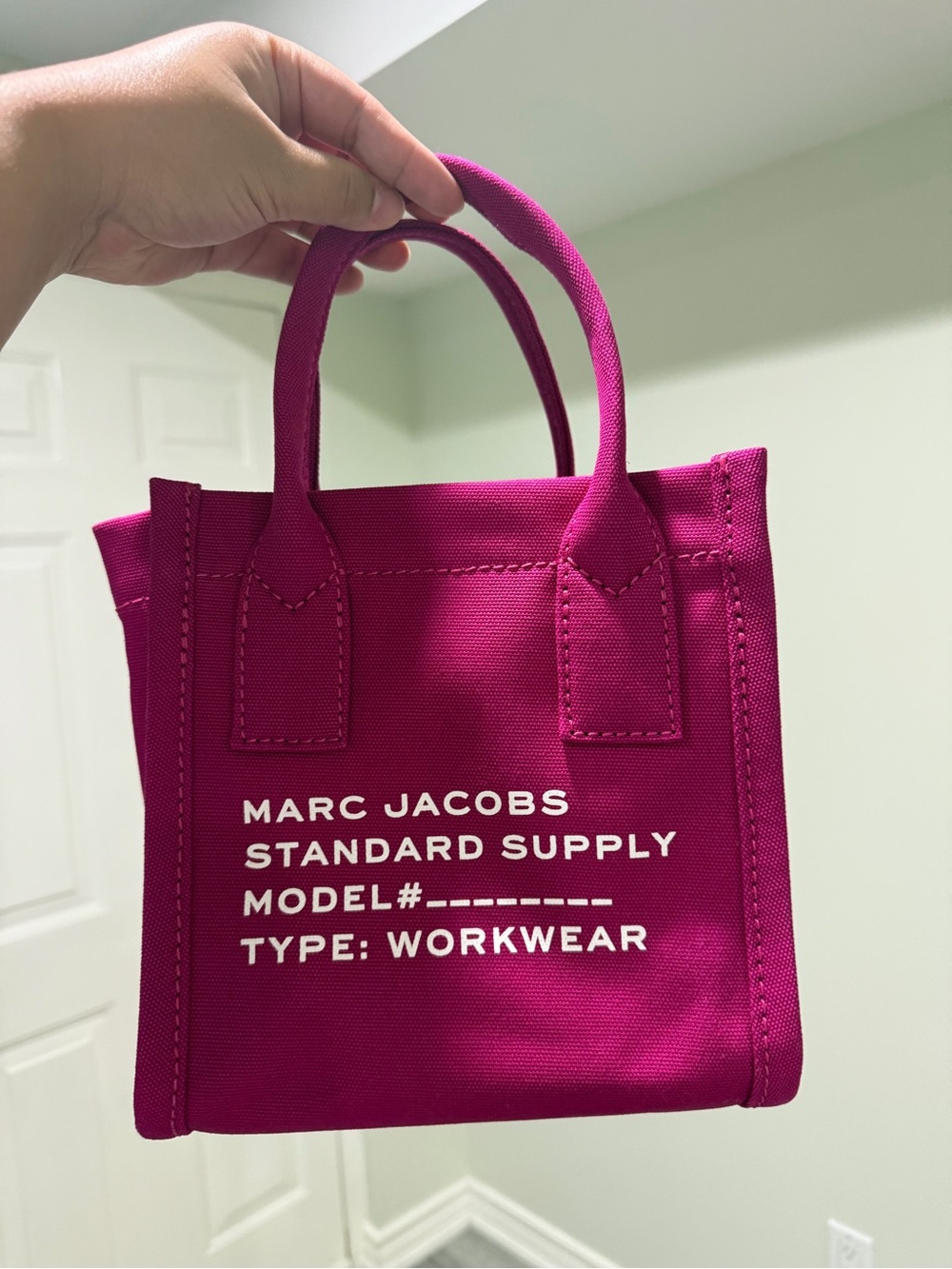 Marc Jacobs Mini Canvas Tote — Fuchsia